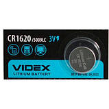 Батарейка літієва Videx CR1620 5009LC 3V Блістер 5шт, фото 4