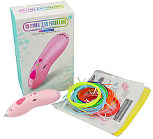 Бездротова низькотемпературна 3D ручка 369.TOYS Blue + трафарети