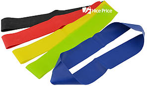 Гумка для фітнесу та спорту Luting Band (еластична стрічка, стрічковий еспандер) 5 шт (14655)