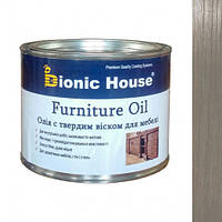 Масло для мебели Furniture oil Bionic House с твердым воском профессиональное Грей