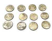 Колекційні монети "Гороскоп" (d 3,8 см) (н-р 12 шт)