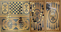 Нарды+шахматы из бамбука (60х30х4 см) (6030-C)