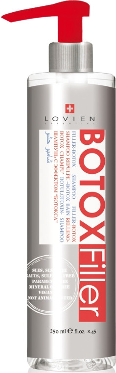 Шампунь для глибокого відновлення волосся з ефектом ботоксу Lovien Essential Botox Filler Shampoo 250 мл