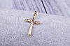 Хрестик жіночий, хрестик позолота, фото 2