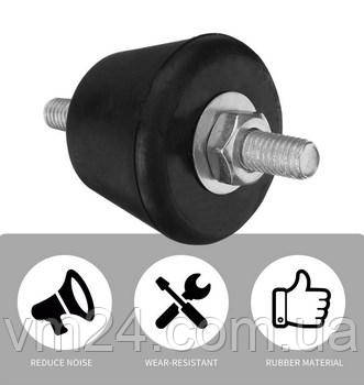 Віброопори 40 мм х 20 мм, М8 — для монтажу блоків кондиціонерів, комплект 4 шт., фото 1