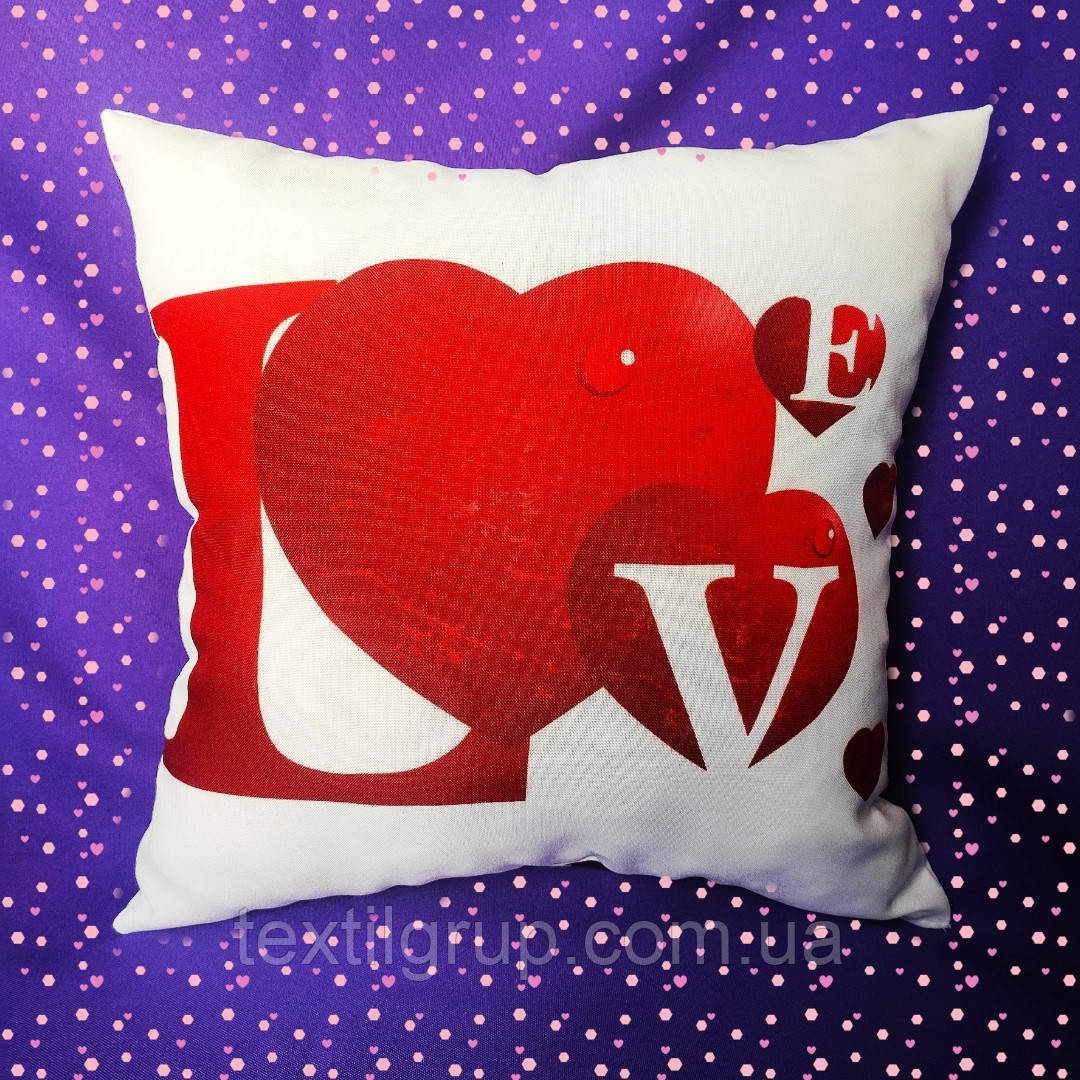 Подушка декоративна "Серце" на день Закоханих