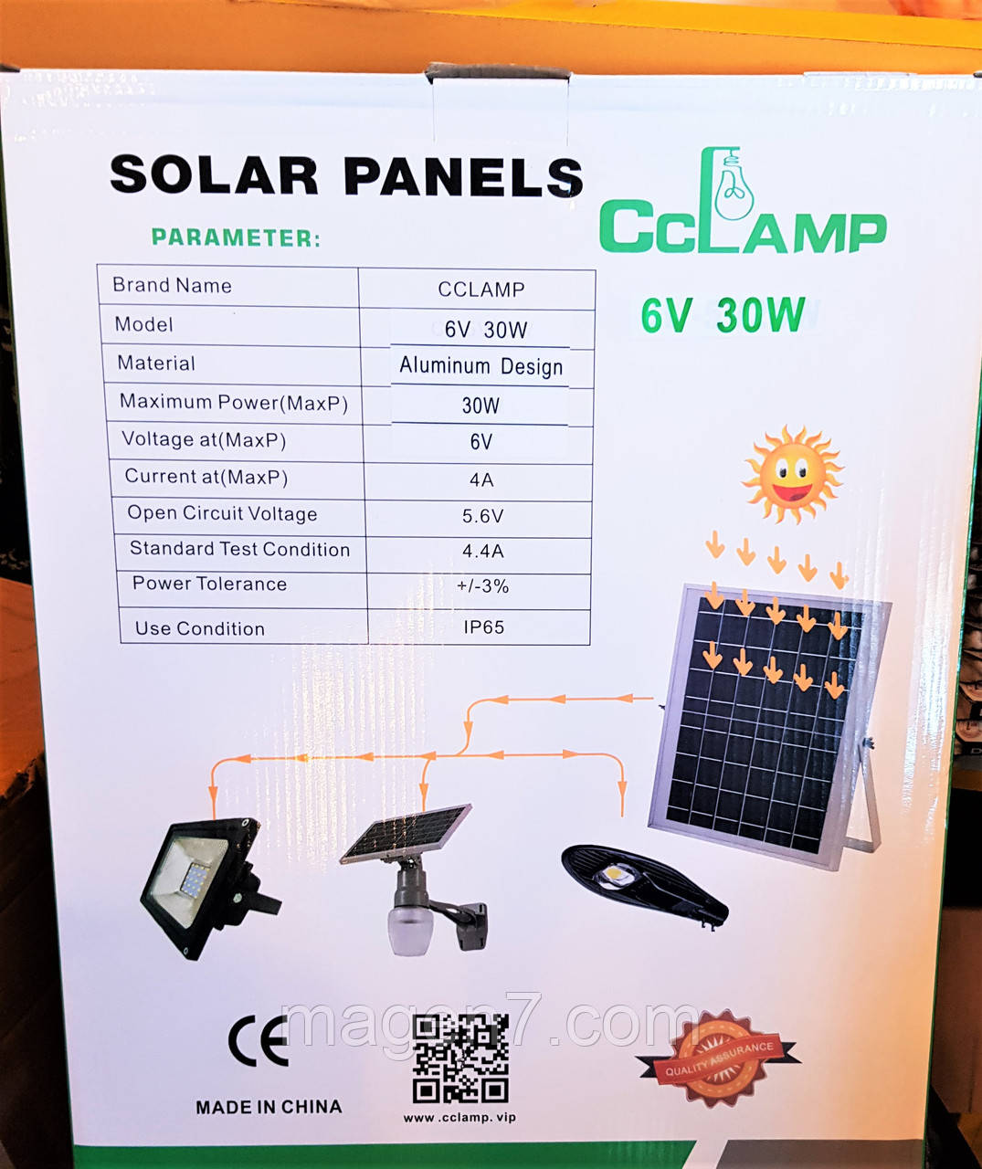 Уличный светодиодный LED прожектор фонарь Cclamp cl-7001 на 200 Ватт на солнечной батарее панелью + пульт - фото 5 - id-p1353064497