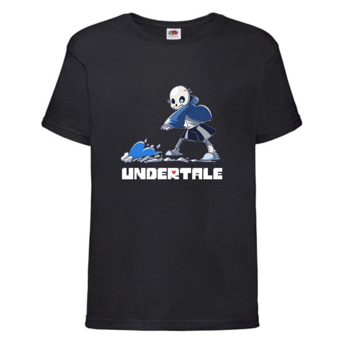 Футболка детская Андертейл 008 (Undertale) Черная, размеры 104-116-128-140-152-164, фото 1