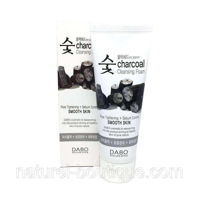 Пінка для вмивання обличчя Dabo Charcoal Cleansing Foam
Smooth Skin з екстрактом вугілля, що вирівнює