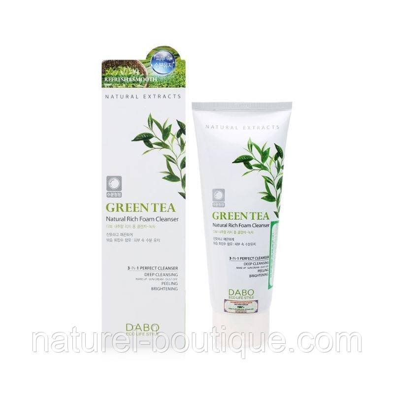 Пінка для вмивання обличчя Dabo Green Tea Vital Rich Healthy
Foam Cleansing з екстрактом зеленого чаю