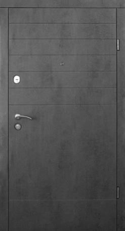 Вхідні двері Qdoors Еталон Стела бетон темний