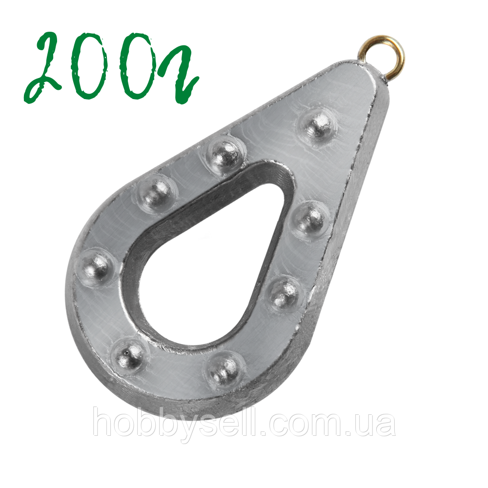 200 Грам Донні грузила для риболовлі Гриппа (рибальський вантаж ), фото 1