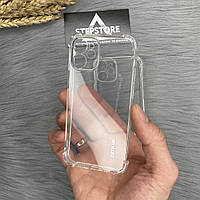 Чехол силиконовый прозрачный для Iphone 12 mini 5.4 противоударный с углами transparent clear