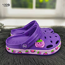 Крокси сабо дитячі для дівчинки білі Dago Style р-р 24-32, фото 4