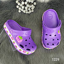 Крокси сабо дитячі для дівчинки білі Dago Style р-р 24-32, фото 3