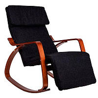 Кресло-качалка 120кг темно-коричневый