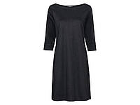 Плаття класичне віскоза Esmara L 46-58 чорне рукав 3/4