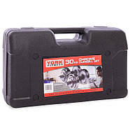 Набір 30 кг гантелей розбірні хромовані млинці в пласт.кейсі, фото 7