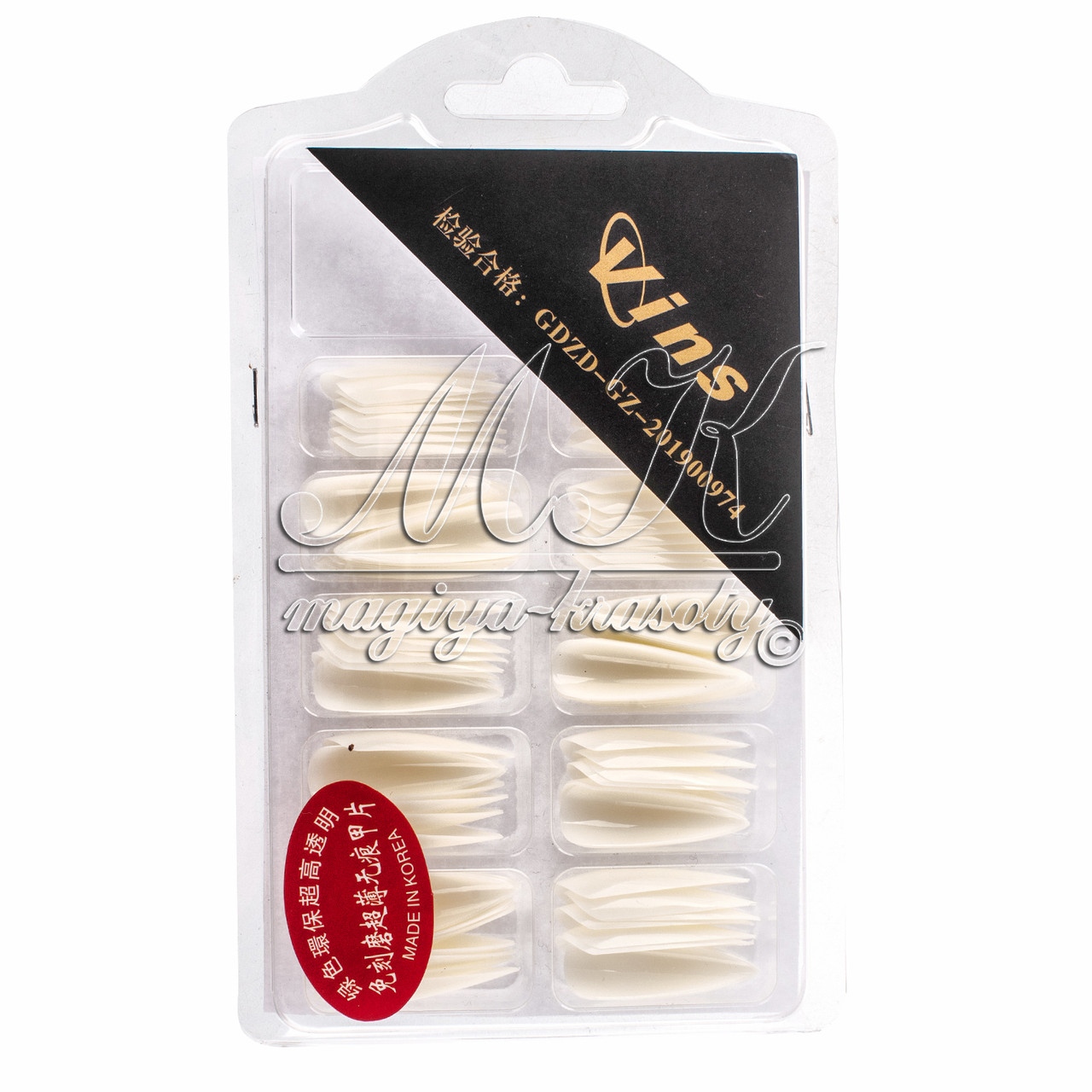 Багаторазові верхні форми тіпси для нарощування нігтів полигелем, набір 120 шт.