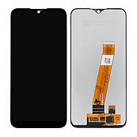 Дисплей Samsung A015 Galaxy A01, с тачскрином, широкий коннектор, Original PRC, Black