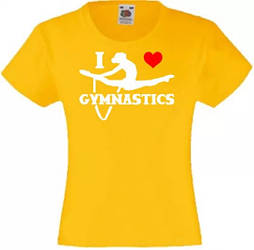 Футболка жіноча "I love gymnastics"