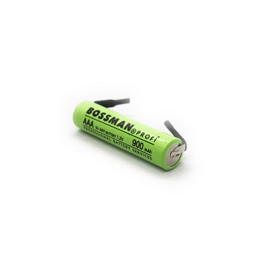 Акумулятор промисловий AAA Bossman 900 mAh з контактами