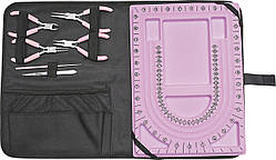 Комплект інструментів Knorr Prandell для ювелірних прикрас 19,5 х 13 х 3 см, рожево-чорний