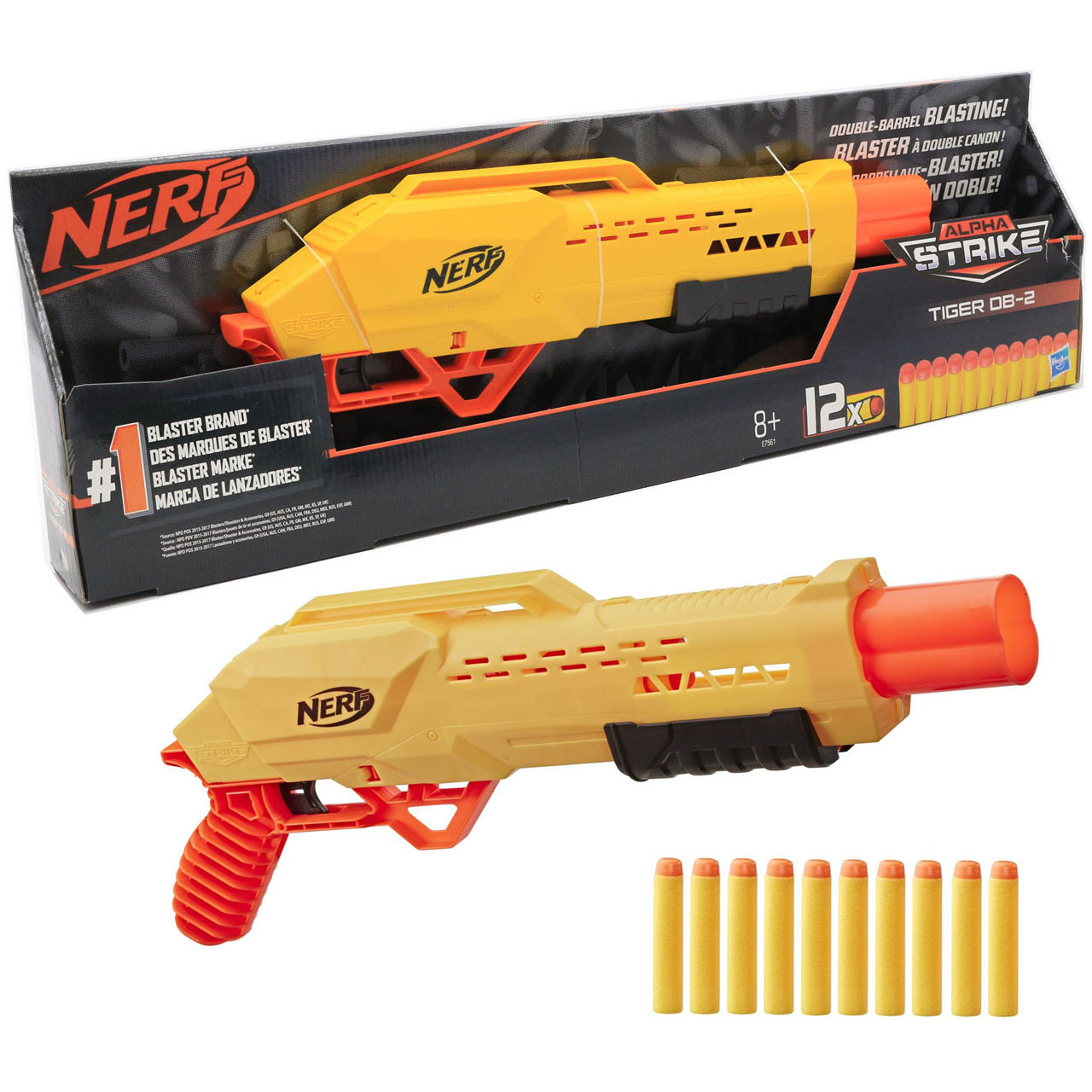 Зброя іграшкове Hasbro Nerf бластер Титан "Альфа Страйк» Тайгер DB 2 (E7561), фото 1
