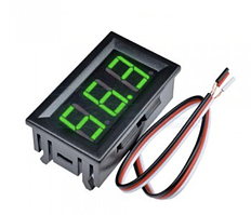 Вольтметр в корпусі 0 - 100(99,9) В зелений