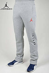 Чоловічі теплі спортивні штани Jordan (Джордан) (z0998-2), трикотажні спортивні штани, Світло сірий