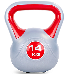 Гиря пластикова Sport TA-5734-14 14 кг гиря цементна з ПВХ покриттям