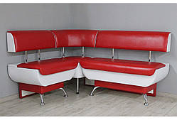 Кухонний куточок Sovalle Мілан з ящиками, модульний, екошкіра глянсовий червоний з білим 0445-08