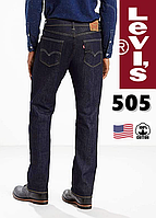 Джинси чоловічі Levi's® 505-0059 / Темно-сині / Прямий крій/100% бавовна/с США