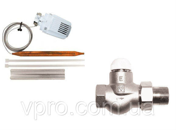 Комплект HERZ-TS-RD 1 прямий (1772303) + головка Herz на 40-70с (1742100)