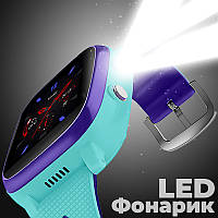 Детские умные часы Smart Baby Watch JETIX T-Watch 2 Оригинальные с 4G Видеозвонком и Термометром (Blue)