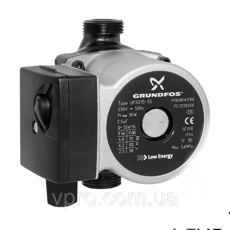 Grundfos 15-55 130мм. ОРИГІНАЛ Циркуляційний насос
