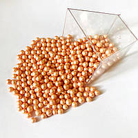 Перламутровые шарики персиковые (диаметр 5) - 10г