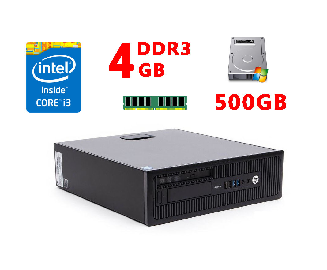 Системный блок HP ProDesk 600 G1 SFF (Core I3-4130/DDR3 4Gb/HDD 500Gb)