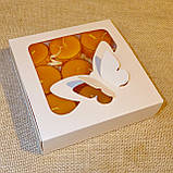 Подарунковий набір круглих воскових чайних свічок 15г (9шт.) в коробці Червоне Серце, фото 2