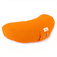 Подушка для медитації і йоги з гречаним лушпинням 46х25х10 ORGANIC Ideia помаранчовий