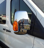 Накладка на зеркала Ford Transit (Форд транзит 2014+ ) нержавейка, 2шт.