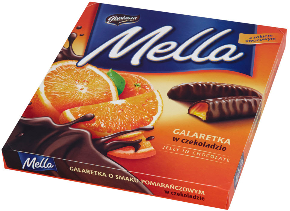 Цукерки Magnetic Mella Galaretka Orange 190g, Польща