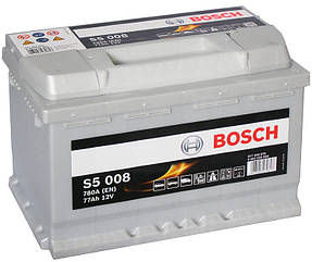 Акумулятор автомобільний Bosch S5 008 77Аһ 780A 0092S50080