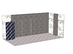 Торгове обладнання магазину одягу — стійка настінна