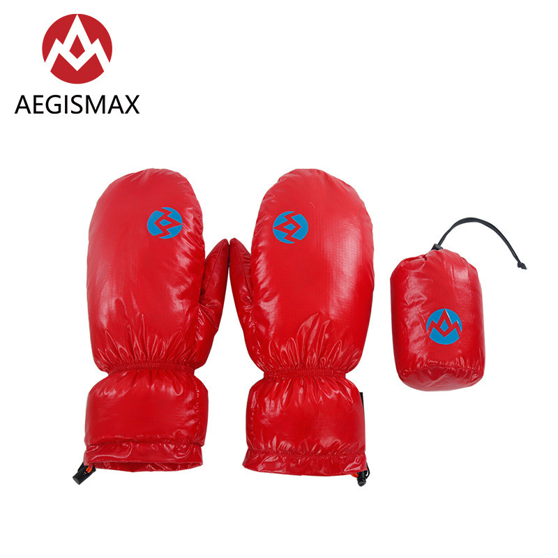 Рукавиці пухові ультралегкі Aegismax 800 FP червоні, фото 1
