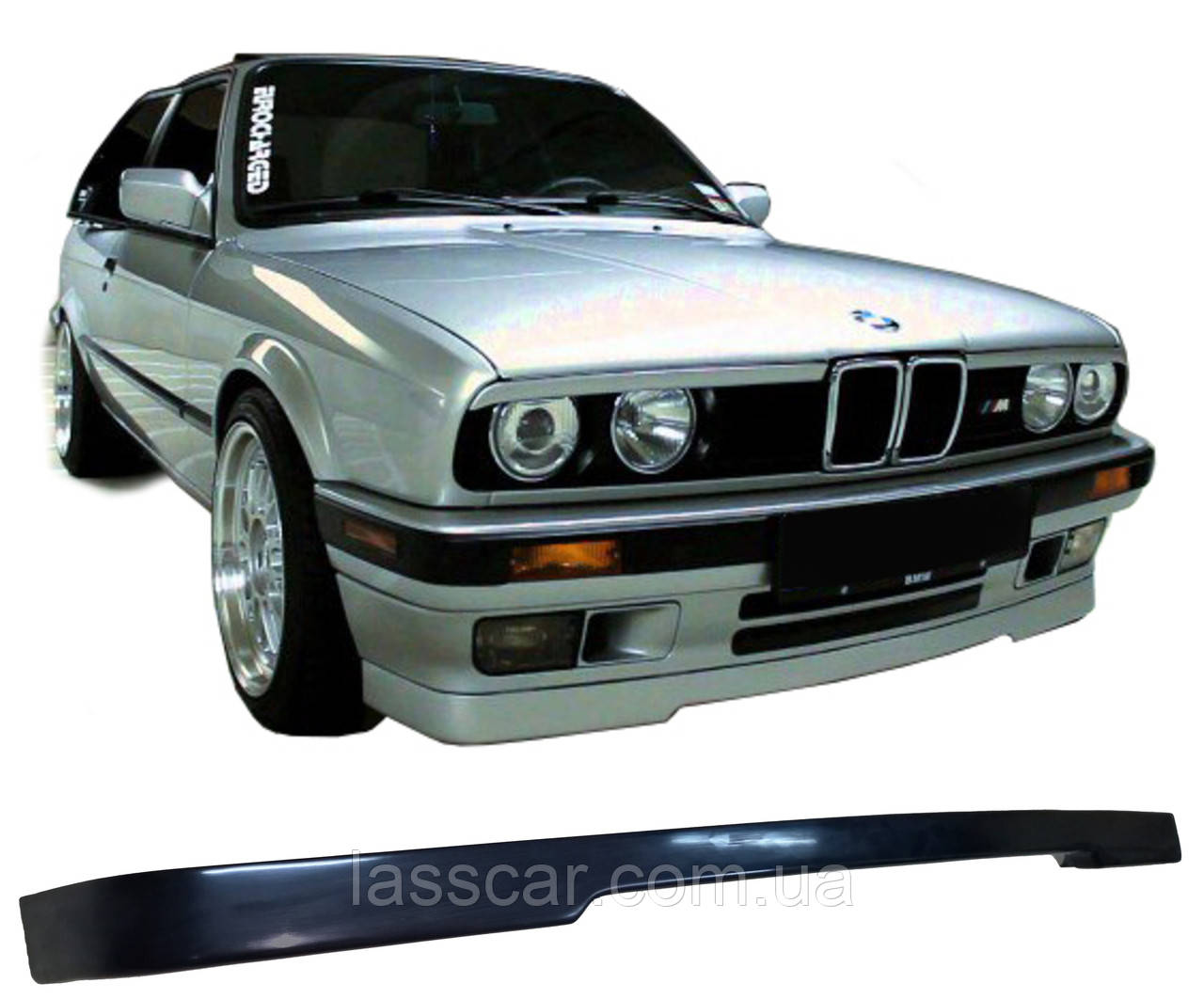Накладка (Губа) у стилі IS на передній бампер BMW E30