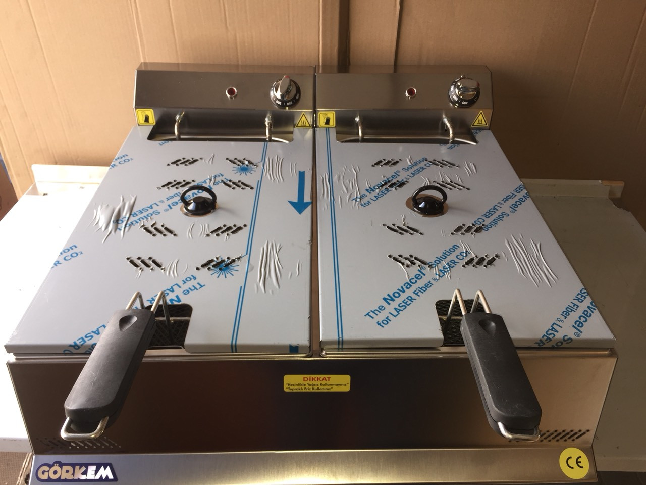 Görkem: Фритюрниця електро фритюр подвійний Görkem FE 1010 (10+10 літрів), фото 1