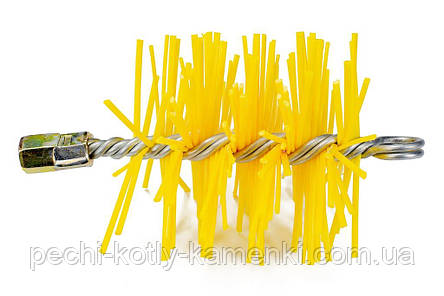 Щітка для чищення димоходу Savent ф100 мм пластикова під різьбу, фото 1