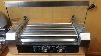 Гриль роликовий із захисним склом VEKTOR EH-207 новий (7 роликів)