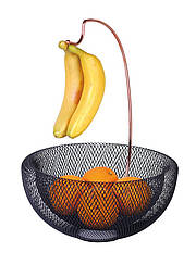 Кошик для фруктів з тримачем для бананів BERLINGER HAUS Black Rose Collection 29,5x42 см 6770BH